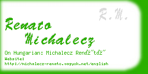 renato michalecz business card